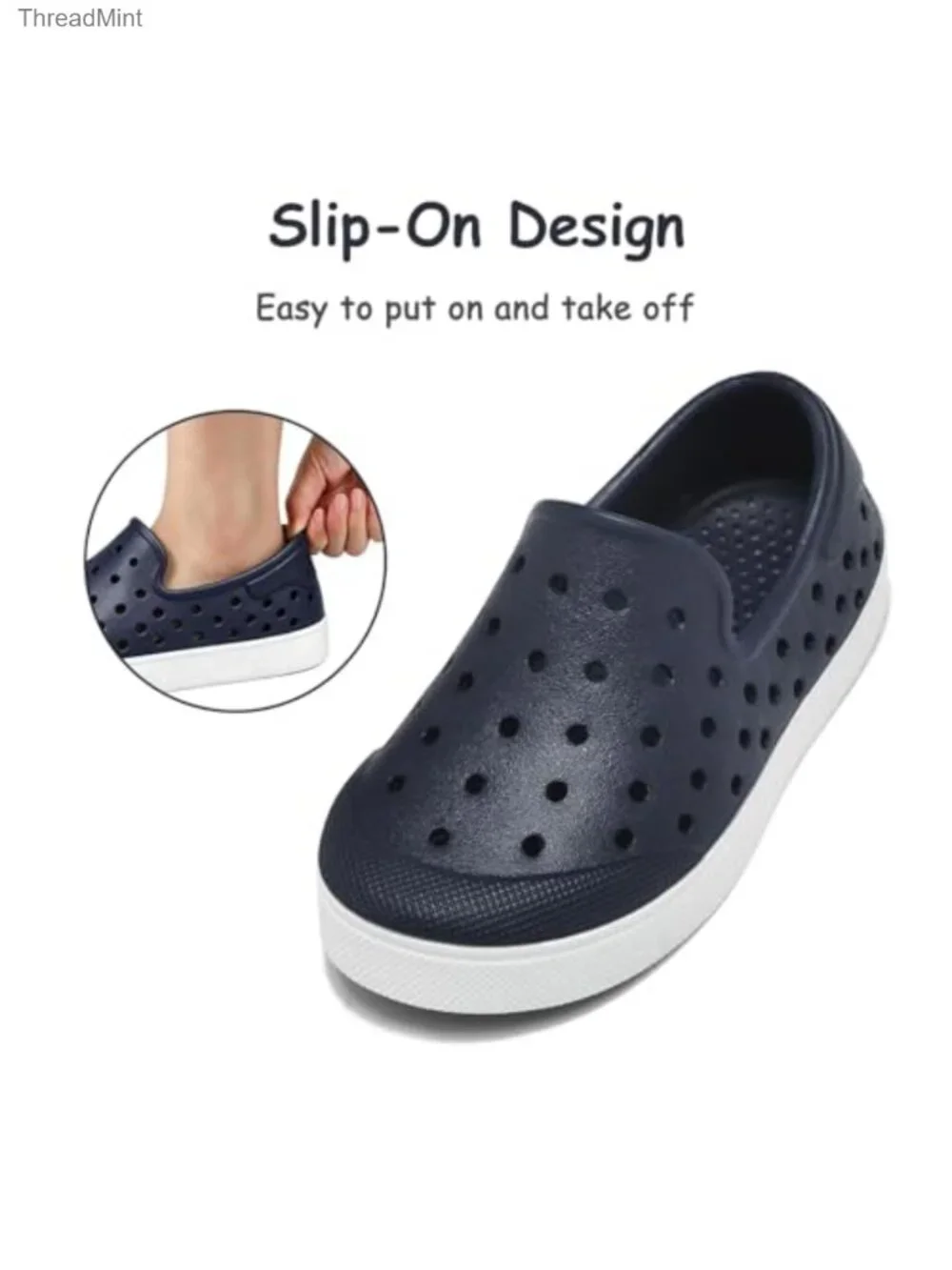 Kids Toddler Water Shoes Slip-On Lightweight Breathable Quick Dry Beach Pool